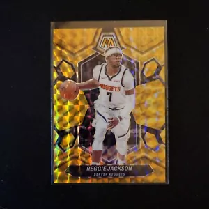 2023-24 Mosaic #164 Reggie Jackson Reactive Yellow Prizm Nuggets L37 - Picture 1 of 2