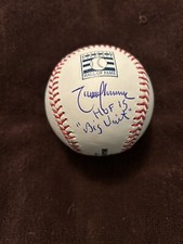 RANDY JOHNSON SIGNED AUTO HOF 15 BIG UNIT OML HALL OF FAME BASEBALL JSA COA