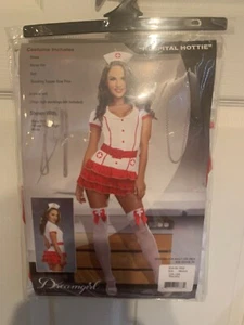 NWOT Hospital Hottie Naughty Nurse Costume Adult Size Medium Red White - Picture 1 of 4