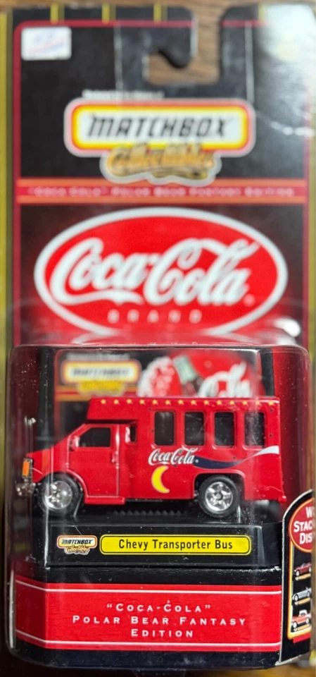 Autobús transportador Coca-Cola Chevy edición fantasía oso polar Matchbox coleccionables Foto 1 de 1