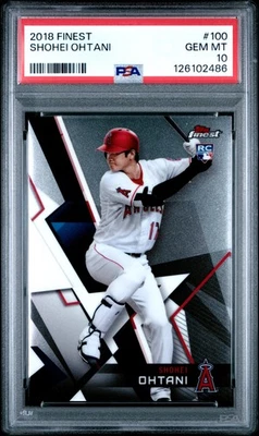 PSA 10 SHOHEI OHTANI/OTANI  2018 TOPPS FINEST LA ANGELS ROOKIE CARD RC GEM MINT - Image 1 of 2