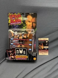 Nuevo en caja 1999 Nuevo sin etiquetas Smash 'N Slam Scott Hall con mesa Breakaway autografiado (mira) - Imagen 1 de 8