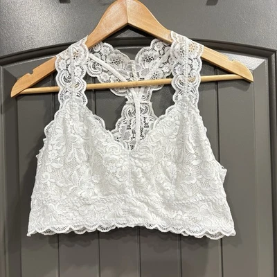 SERRA Lace Bralette Womens Size XL Beige Nude Fairy Lined Racerback - Image 1 of 4