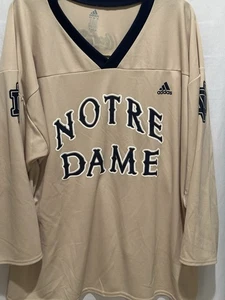 Adidas University Of Notre Dame Maglia Unisex Oro Extra Large Coca Cola SGA - Foto 1 di 11