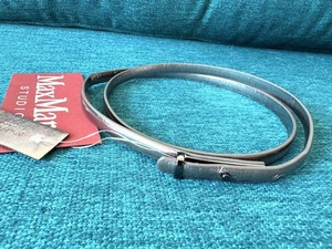 MAX MARA STUDIO – GREY SKINNY BELT – SIZE XL – NEW WITH TAGS - Picture 1 of 7
