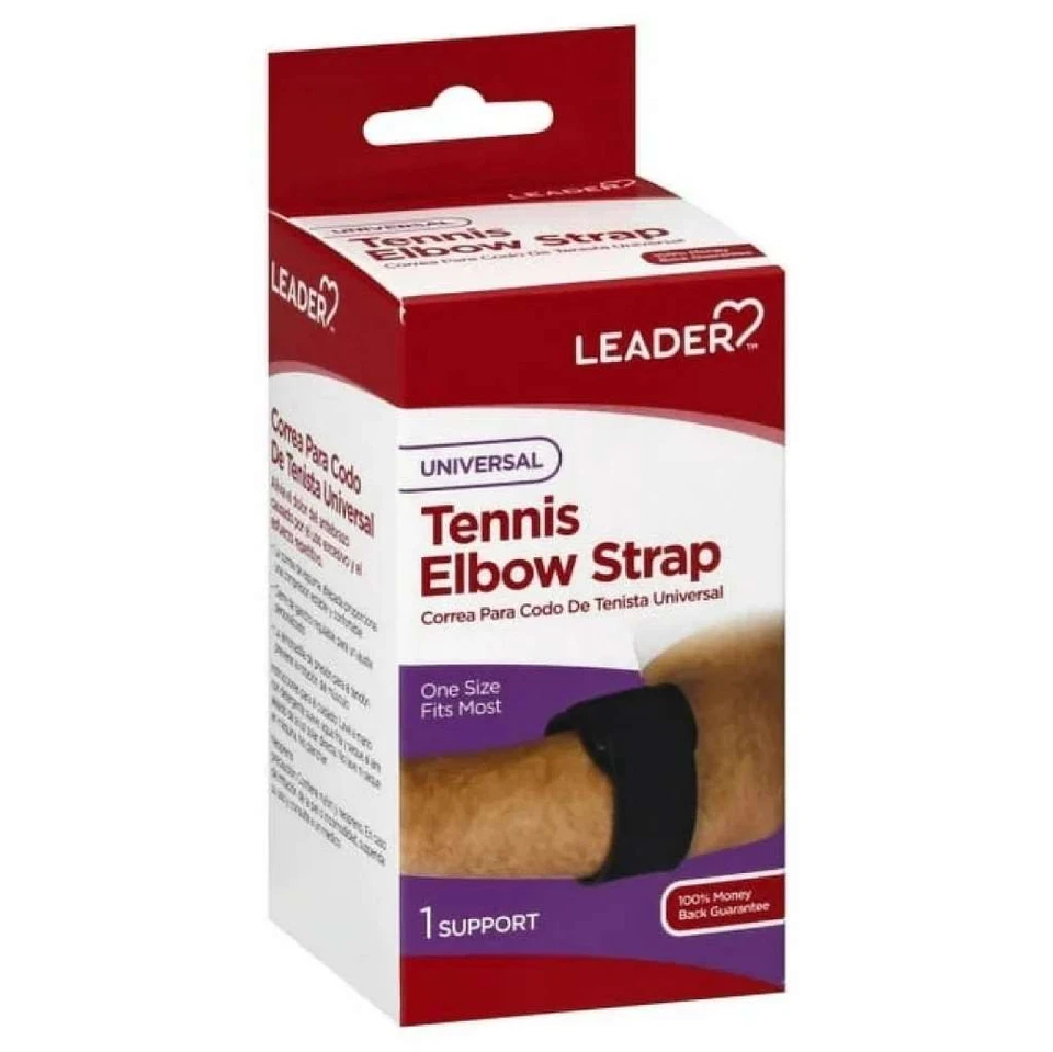 Leader Universal Tennis Elbow Strap, OSFM, Black - Image 1 of 1