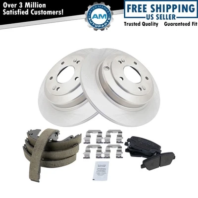 Kit de pastillas de freno trasero y rotor para Hyundai Genesis Coupé 10-14 Foto 1 de 4