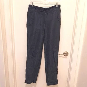 Marc Cain Dark Blue Cargo Pants With Fish Embroidery Design On Bottom Size N 3 - Picture 1 of 9