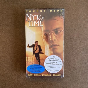 Nick of Time VHS 1996 Screener Promo Tape Brand New Sealed Johnny Depp - Picture 1 of 6
