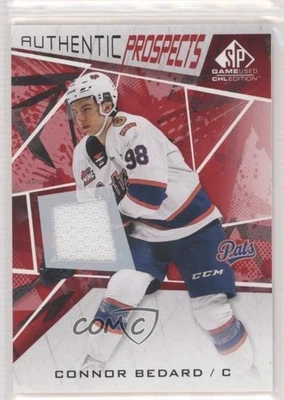 2021-22 Upper Deck SP Game Used CHL Edition Red Jersey Connor Bedard #2 - Image 1 of 2