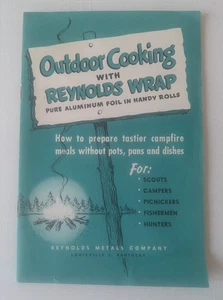 Pfadfinder Camping Heft Outdoor Kochen Reynolds Alufolie Verpackung 1950 - Bild 1 von 5
