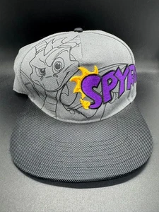 Activision Spyro the Dragon Embroidered Snapback Baseball Cap Hat 2018 Gray Blk - Picture 1 of 4