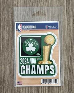 Calcomanía móvil Boston Celtics 2024 campeones de la NBA pegatina WinCraft - Imagen 1 de 3