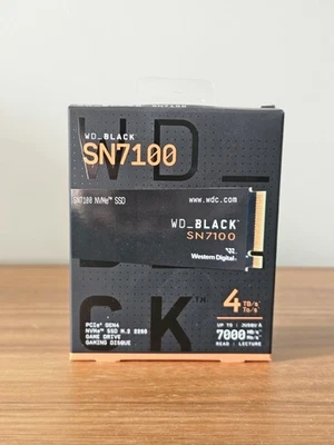 WESTERN DIGITAL WD Black SN7100 4TB PCIe 4 NVMe SSD Storage For Laptop PlayStation PS5 PC