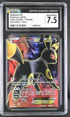 CGC 7.5 Umbreon EX 2016 Fates Collide 119/124 Ultra Rare Holo Pokemon Card - Image 1 of 2