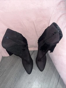 Nina New York Samt Stiefel Gr. 8 sexy Party elegant - Bild 1 von 4