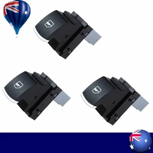 3x Chrome Power Window Switch Passenger Side For VW GOLF PASSAT JETTA MK5 MK6 - Picture 1 of 7