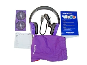 BuddyPhones PopTime Cuffie Wireless - Viola per Bambini - Foto 1 di 7