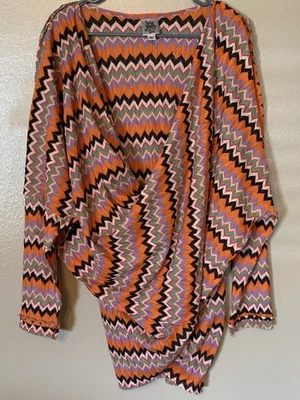 Top Ivy Jane Chevron Wrap Cocoon Talla XL Foto 1 de 4
