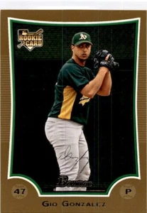 2009 Bowman Draft Picks & Prospects - Gio Gonzalez #BDP52 Gold (RC) - Picture 1 of 2