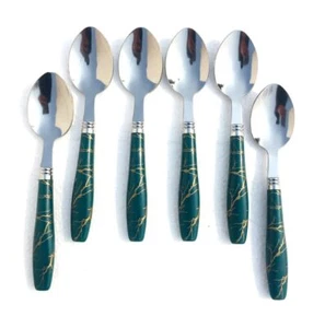 Indian traditional Stainless Steel Spoon For Kitchen Set Of 6 - Picture 1 of 4