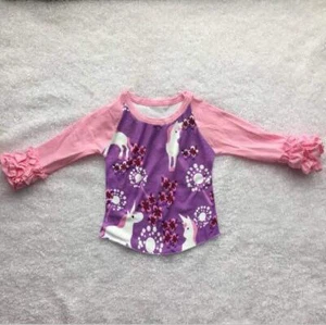 Purple Unicorn Ruffle Icing Top - Picture 1 of 1