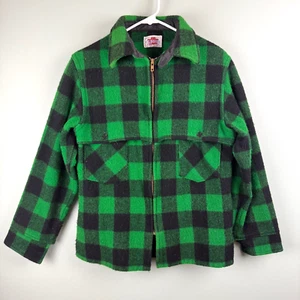 Vintage Caboose Full Zip Jacket Men's Med New Hampshire USA Buffalo Green - Picture 1 of 13