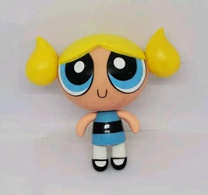 Vintage Power Puff Girls BUBBLES 4.5” Vinyl Action Figure Cartoon Network 2000 - Picture 1 of 2