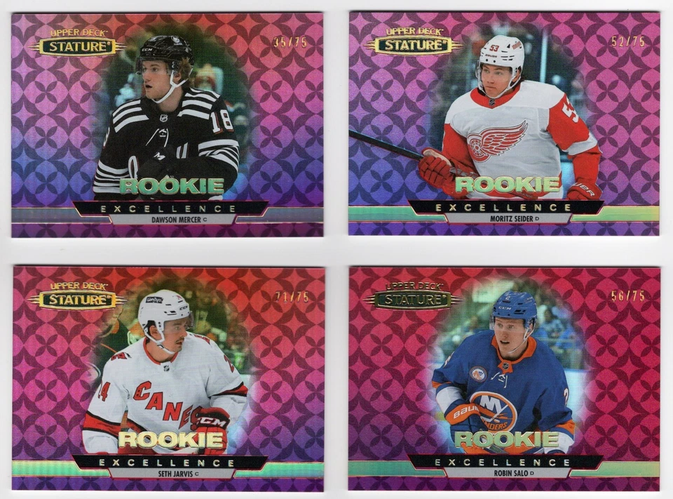 2021-22 Upper Deck Stature Rookie Excellence Red #/75 Pick From List !! - Image 1 of 1