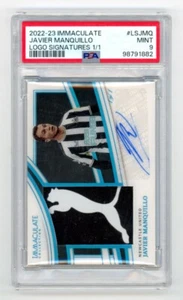 2022 Immaculate Javier Manquillo #LSJMQ Logo 1/1 Auto PSA 9 - Picture 1 of 2
