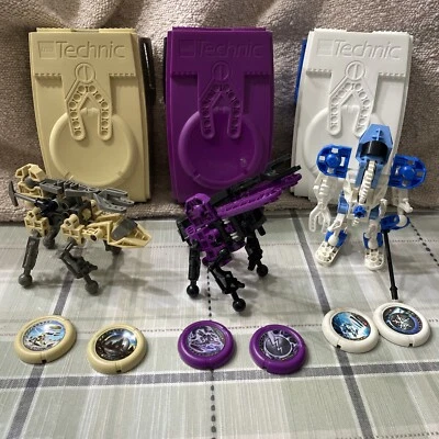 Lego 8506 8507 8501 Technic Throwbots Lot (3) 1999 W/ Discs No Instructions - Image 1 of 4