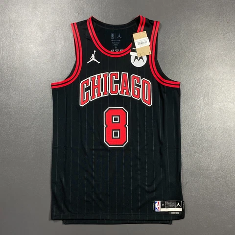 100% Authentic Zach Lavine Nike Bulls Statement Jersey Size 44 M Motorola Cover