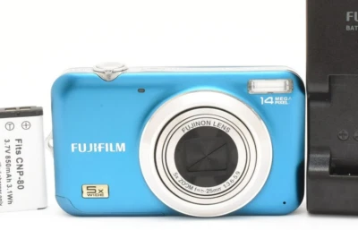 Fujifilm FinePix JX280 Blue 14MP Digital Compact Camera 5x Optical Zoom Japan - Image 1 of 4