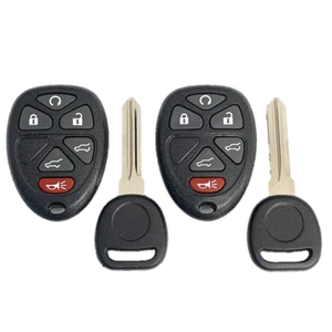 2 OEM Electronics Keyless Remote Fobs + Chip Keys 6 Button OUC60270 15913427 - Picture 1 of 3
