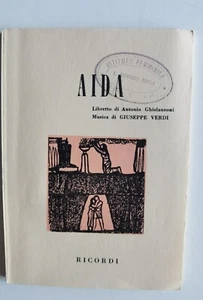 AIDA MUSICA DI GIUSEPPE VERDI - LIBRETTO D'OPERA - Foto 1 di 3