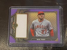 2022 Topps Triple Threads MIKE TROUT Jumbo Relic Amethyst 17/36 ANGELS