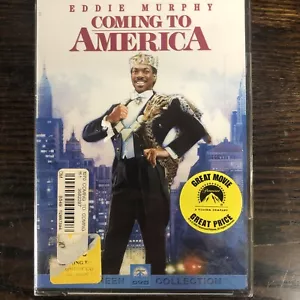 COMING TO AMERICA - Eddie Murphy DVD NEW/SEALED Hype Stickers - Picture 1 of 4
