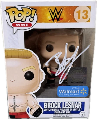 Funko Pop 13 JSA Autenticado Blanco WA549408 Firmado Autografiado Brock Lesnar Foto 1 de 4