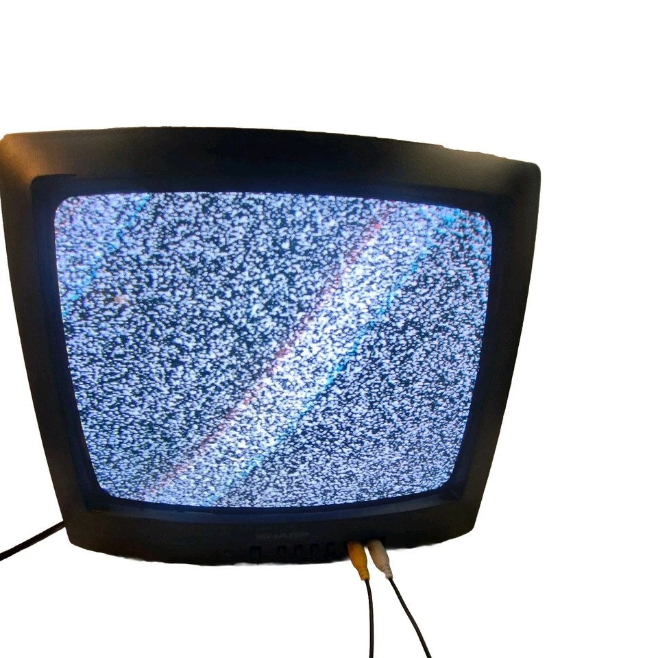 Sharp 13N-M100B 13" Color Retro Gaming CRT TV No Remote TESTED Very Clean RCA WY - Image 1 of 4
