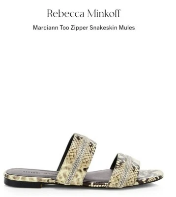 Rebecca MinkoffMarciann Too Zipper Snakeskin Mules - Изображение 1 из 4