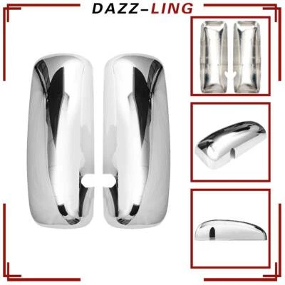 Chrome Door Mirror Cover Pair for KENWORTH T660 T600 T370 T270 T800 LH&RH Side Foto 1 de 4