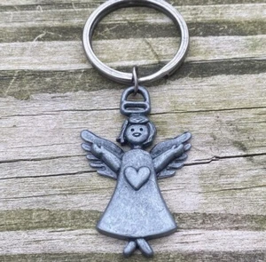 Ángel corazón llavero peltre angelical bolso o llavero - Imagen 1 de 7