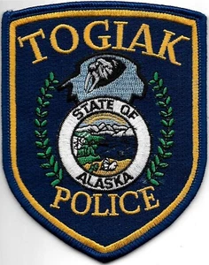 ALASKA Togiak AK Police Patch USA Polizei Abzeichen Polizeiabzeichen Walross - Bild 1 von 3