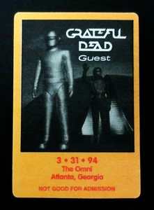 Grateful Dead Backstage Pass Atlanta GA Omni 31.03.94 31.03.1994 Earth Stood Still - Bild 1 von 12