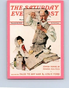 TRADING CARDS 1983 COMIC IMAGES NORMAN ROCKWELL #37 "THE DRUGGIST"  NO604 - Picture 1 of 2