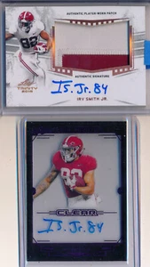 IRV SMITH 2019 Trinity 2pc 2 Color Patch AUTO & Purple Clear Rookie AUTO Vikes - Picture 1 of 2