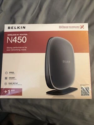 Belkin N450 450 Mbps 4-Port Gigabit Wireless N Router (F9K1003) - Image 1 of 2