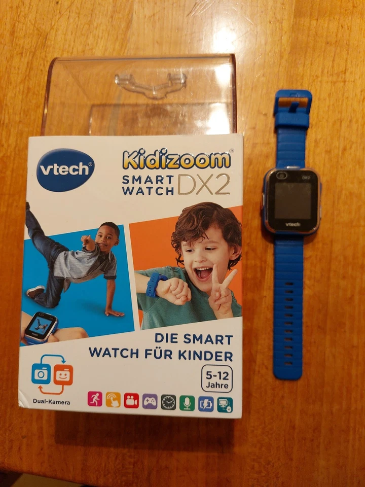 VTech KidiZoom Smart Watch DX2 blau Kinderuhr mit Duo Kamera Video 80-193804 - Bild 1 von 1