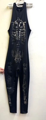 Forplay Mujer Mono Negro Plata Disfraz Esqueleto Talla ver medidas Foto 1 de 4