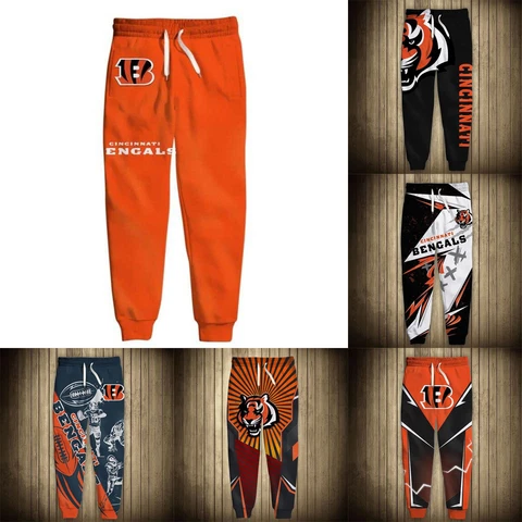 Cincinnati Bengals Men's Sweatpants Loosen Fit Pants Football Gym Trousers Gifts Cover